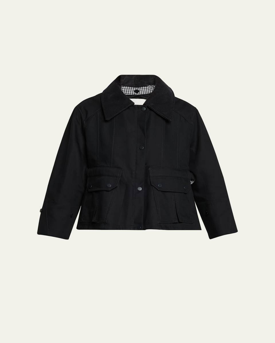 Cropped Flounce Jacket